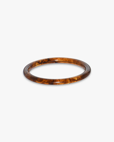 Adele Horn Bangle Bracelet - Brown